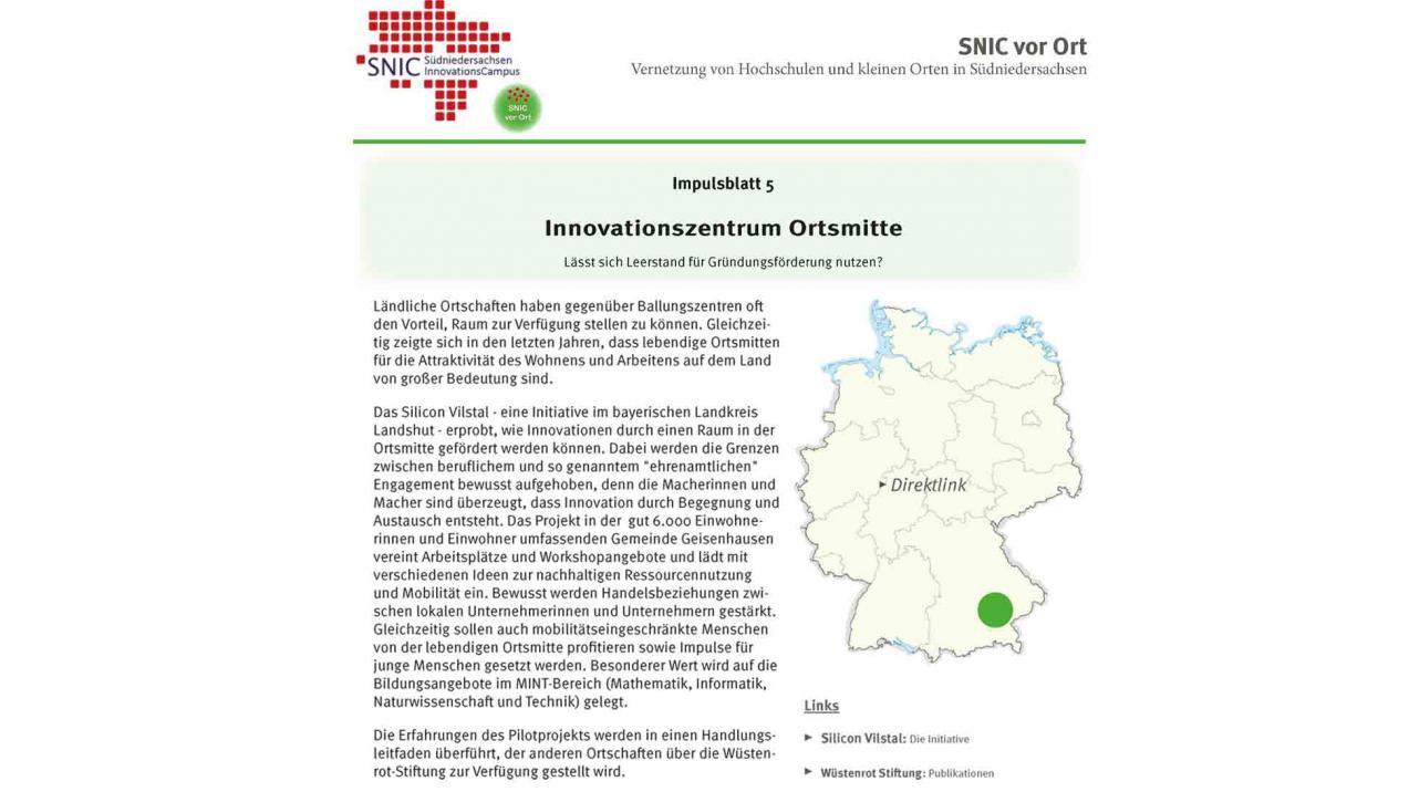 Das Bild zeigt das Impulsblatt 5 Das Bild zeigt das Impulsblatt 5